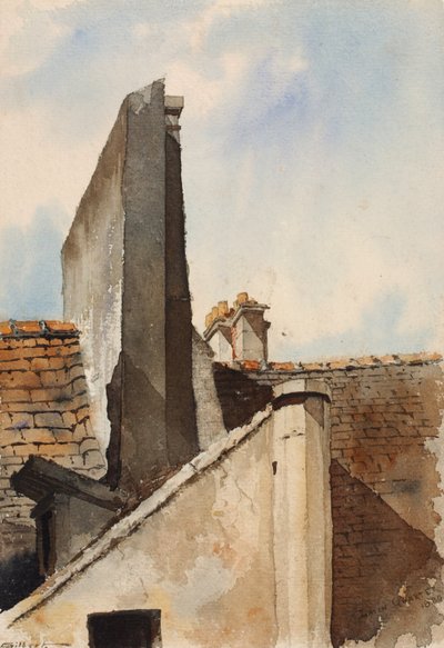 Dzielnica Łacińska, Paryż, 1880. autorstwa Cass Gilbert