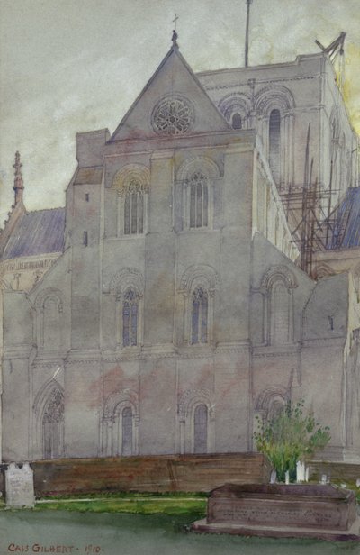 Północny Transept, Katedra w Winchester, Anglia, 1910. autorstwa Cass Gilbert