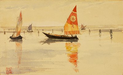 Żaglówki Wenecja, 1898. autorstwa Cass Gilbert