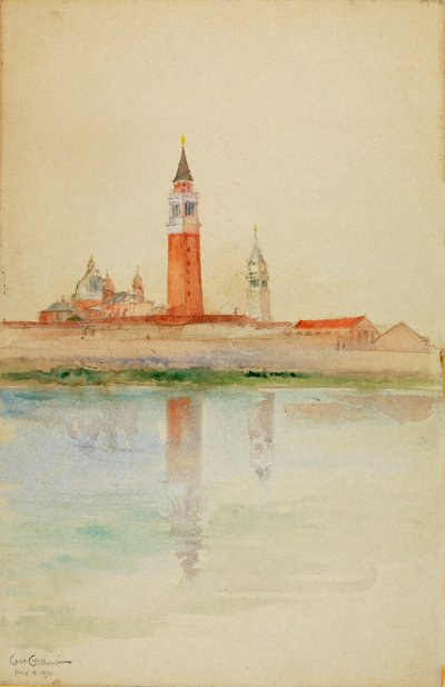 San Giorgio Maggiore, Wenecja, 1898. autorstwa Cass Gilbert