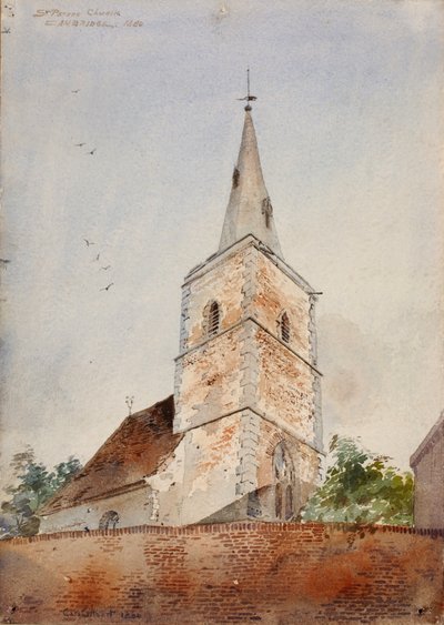 Kościół św. Piotra, Cambridge, Anglia, 1880 r. autorstwa Cass Gilbert