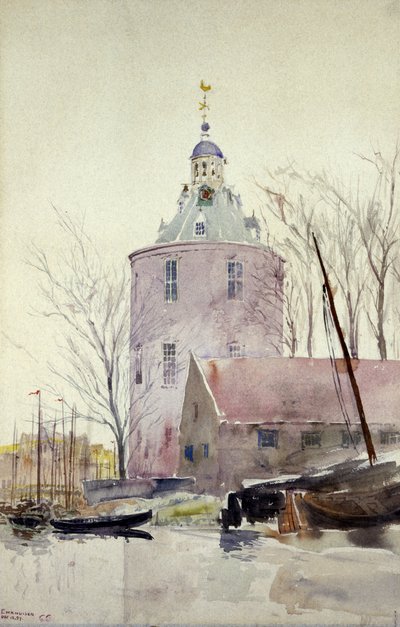 Wieża w Enkhuisen, Holandia, 1897. autorstwa Cass Gilbert