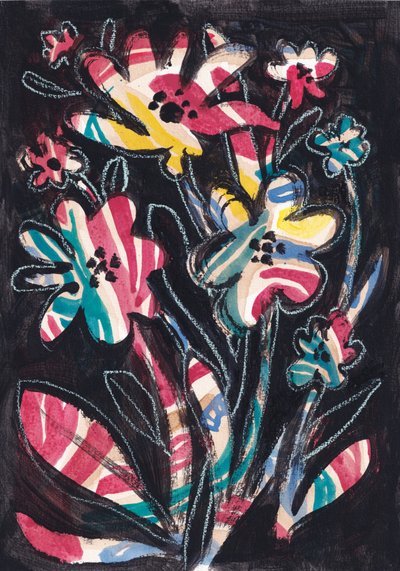 Kolorowe kwiaty w paski autorstwa Catalina Somolinos