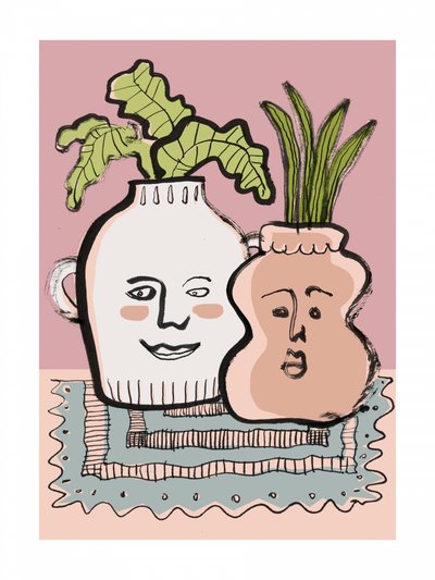 Wazony „Happy Plant” autorstwa Catalina Somolinos