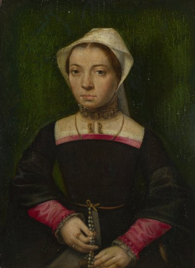 Dama z różańcem, ok. 1930 r. 1550 autorstwa Catharina van Hemessen