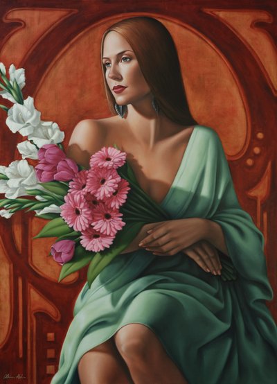 Grace (olej na lnie) autorstwa Catherine Abel