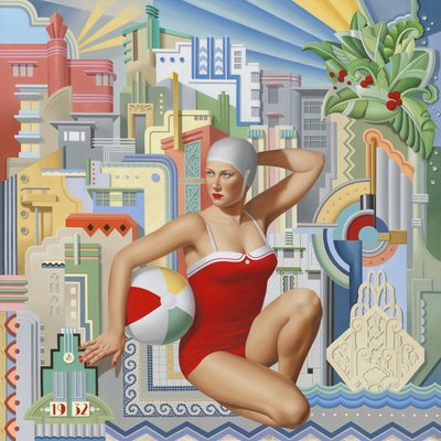 Halcyon 1932, 2024 (olej na płótnie) autorstwa Catherine Abel