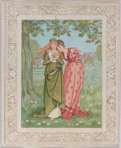 Walentynki, 1876. autorstwa Catherine Greenaway