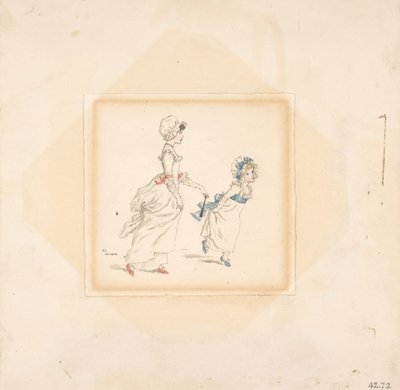 Kobieta i dziecko, 1883. autorstwa Catherine Greenaway