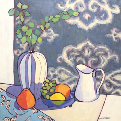Artystyczne okno, 2023 (olej) autorstwa Catherine J Martzloff