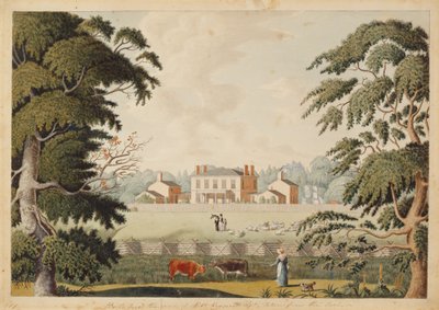 Belle Vue, Seat Robert Reynolds, Esquire ze Wschodu (toaleta z piórem i atramentem na papierze) autorstwa Catherine Reynolds