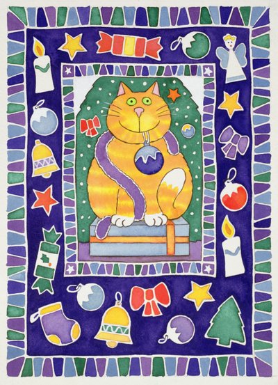 Boże Narodzenie dla kotów, 1995 (wc) autorstwa Cathy Baxter