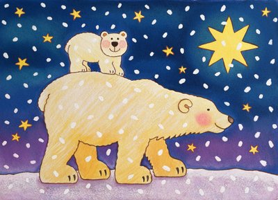 Jazda polarna, 1996 (pastel) autorstwa Cathy Baxter