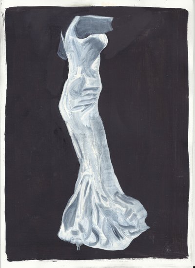 Elsie, 2012 (olej i akryl na papierze) autorstwa Cathy Lomax