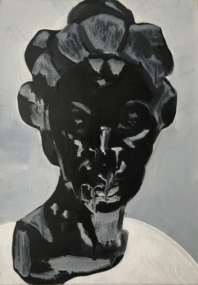 Jessie, 2017 (olej na płótnie) autorstwa Cathy Lomax