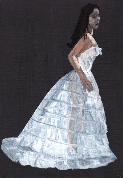 Susannah, 2011 (olej na papierze) autorstwa Cathy Lomax