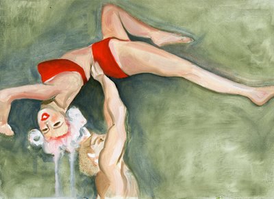 The Inevitable End of a Love Goddess (Jayne 4), 2008 (olej na płótnie) autorstwa Cathy Lomax