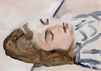 Toni Marachek, 2016 (olej na papierze) autorstwa Cathy Lomax