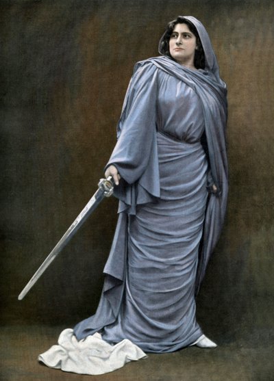 Francuska sopranistka Lucienne Breval (1869-1935) jako Sephora w operze Le fils de letoile w Paryżu, fot. Cautin et Berger z francuskiej gazety Le Theater 1 lipca 1904 autorstwa Cautin and Berger Cautin and Berger