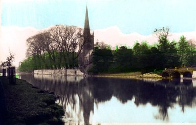 Kościół Świętej Trójcy, Stratford-upon-Avon, Warwickshire, 1926. autorstwa Cavenders Ltd