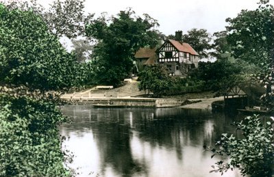Rzeka Dee w Chester, Cheshire, 1926. autorstwa Cavenders Ltd