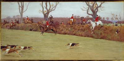 Scena polowania, ekipa Blackmoor Akwarela autorstwa Cecila Aldina (1870-1935) XIX-wieczna kolekcja prywatna autorstwa Cecil Charles Windsor Aldin