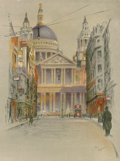 Katedra św. Pawła autorstwa Cecil Charles Windsor Aldin