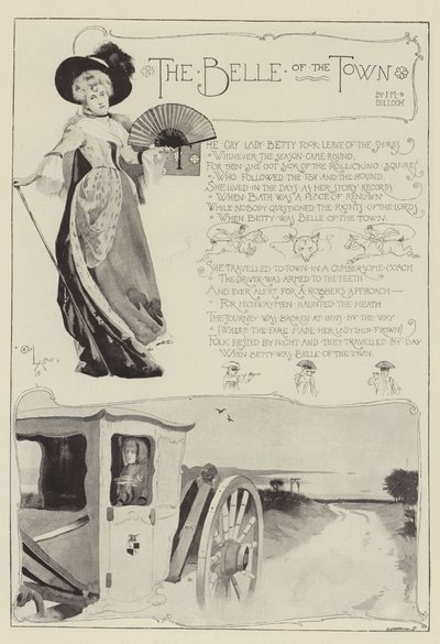 Belle of the Town, J M Bulloch autorstwa Cecil Charles Windsor Aldin