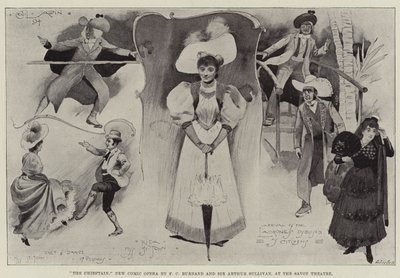 The Chieftain, New Comic Opera autorstwa FC Burnarda i Sir Arthura Sullivana, w Savoy Theatre autorstwa Cecil Charles Windsor Aldin