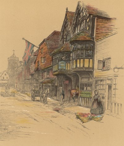 George Inn, Salisbury autorstwa Cecil Charles Windsor Aldin