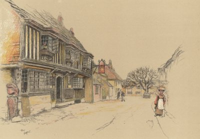 The Star Inn, Alfriston autorstwa Cecil Charles Windsor Aldin