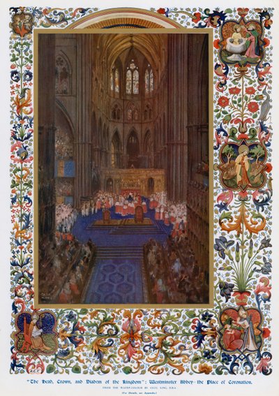 Opactwo Westminsterskie, miejsce koronacji autorstwa Cecil King