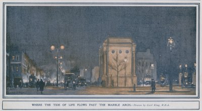 Gdzie fala życia przepływa obok Marble Arch autorstwa Cecil King