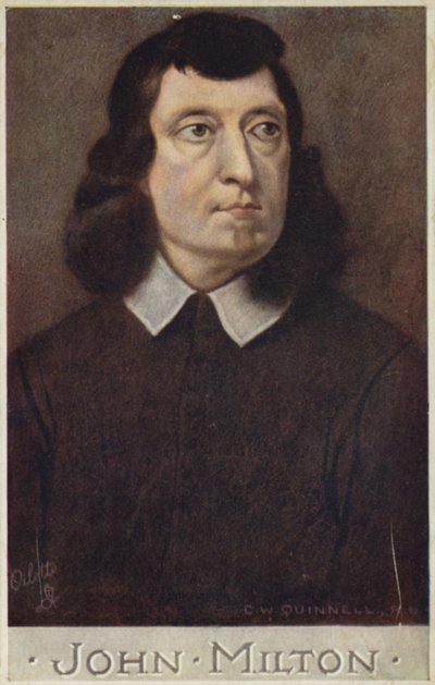 John Milton (1608-1674), angielski poeta autorstwa Cecil Watson Quinnell