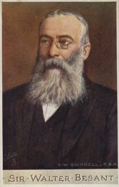 Sir Walter Besant (1836-1901), angielski powieściopisarz i historyk autorstwa Cecil Watson Quinnell