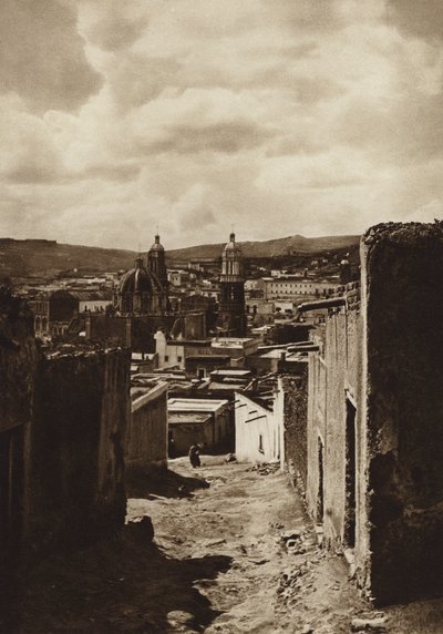 Meksyk: Zacatecas (zdjęcie czarno-białe) autorstwa Cecile Seler Sachs