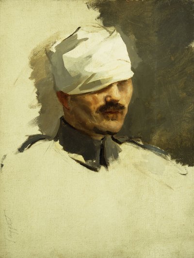 Porucznik Jean Julien Lemordant, ok. 1930 r. 1918 (olej na płótnie) autorstwa Cecilia Beaux