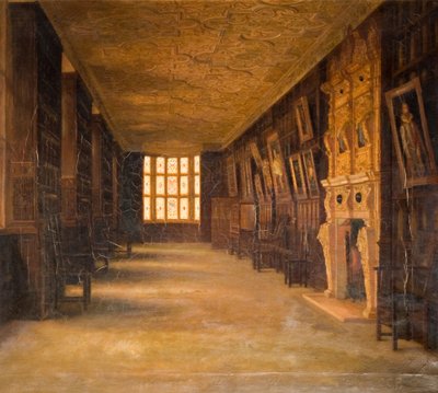 Widok Długiej Galerii W Aston Hall, 1870-1880. autorstwa Cecilia C Foster
