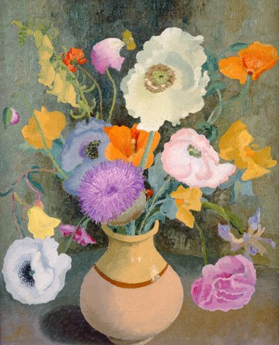 Maki i Groszek (olej na płótnie) autorstwa Cedric Morris