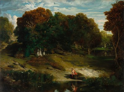 W lesie, 1841. autorstwa Celestin Francois Nanteuil
