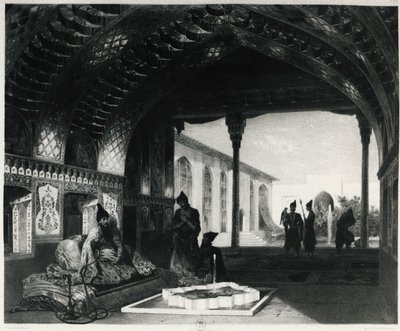 Sala Lustrzana w Pałacu Sardara z Erewania, Celestin Francois Nanteuil (1813-1873), Armenia autorstwa Celestin Francois Nanteuil
