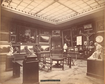 Widok aneksu artystycznego w hiszpańskiej części wystawy stulecia autorstwa Centennial Photographic Co.