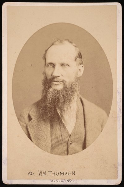 Portret Sir Williama Thomsona, 1. barona Kelvina 1824-1907, 1876. autorstwa Centennial Photographic Company