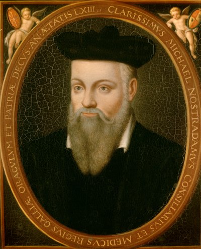 Portret Michela de Nostradamusa, znanego jako Nostradamus, astrologa autorstwa Cesar Nostradamus