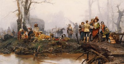 Obóz, 1878 autorstwa Cesare Auguste Detti