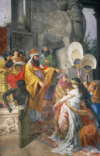 Estera i Aswerus autorstwa Cesare Mariani