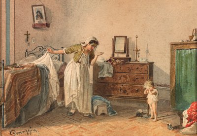 Nagana, XIX wiek. autorstwa Cesare Provaggi