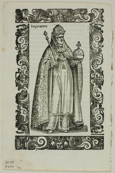 Liść Habiti antichi e moderni, tablica 92 Drzeworyty z Księgi XVI w. autorstwa Cesare Vecellio