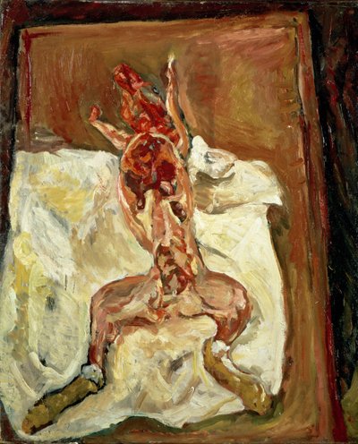 Królik obdarty ze skóry, ok. 1921 (olej na płótnie) autorstwa Chaim Soutine