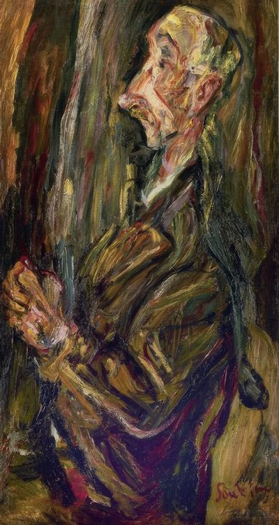 CZŁOWIEK W MODLITWIE - XX WIEK - FRANCUSKI EKSPRESJONIZM autorstwa Chaim Soutine